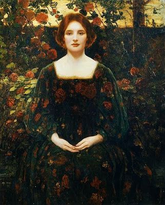 Thomas Edwin Mostyn, Womanhood - Pre Raphaelite Art Pre Raphaelite Paintings, Art Amour, Pre Raphaelite Art, 수채화 그림, Pre Raphaelite, Classic Paintings, Classical Art, Old Art, Art Plastique