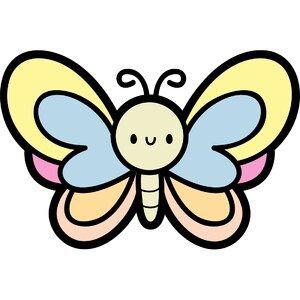 Default Description Butterfly Cartoon Images, Butterfly Cartoon, Easy Cartoon, Butterfly Face, Cartoon Butterfly, Little Butterfly, Skate Art, Butterfly Drawing, Chibi Drawings