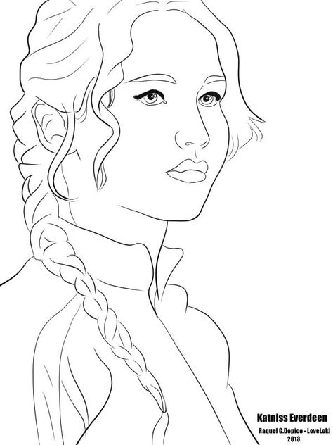 Hunger Games Coloring Pages, Katniss Drawing, Hunger Games Drawings, Drawing Movie, Erza Et Jellal, Bratz Coloring, Hunger Games Fan Art, Hunger Games Katniss, Sketches Drawing