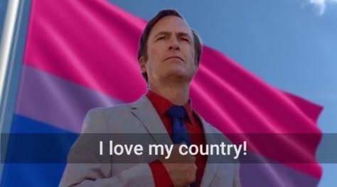 Bisexual Meme, Bisexual Pride Quotes, Bi Vibes, Queer Humor, Bisexual Aesthetic, Bi Memes, Breaking Bad Funny, Jimmy Mcgill, Pride Quotes