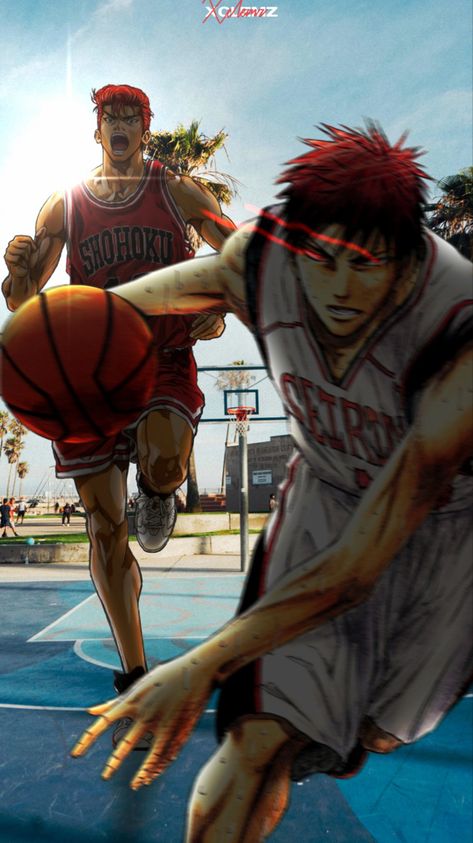 Basketball Anime Wallpaper, Koruko Basketball, Dunk Wallpaper, Kuroko's Basketball Wallpaper, Anime Basket, Game Basket, Kagami Kuroko, Kuroko Basket, Kuroko No Basket Characters