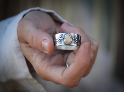 Elk Ivory Customs – Hammered In The Mountains Elk Ivory Ring For Men, Elk Ivory Mens Ring, Elk Ivory Necklace, Elk Ivory Ring, Elk Ivory Jewelry, Elk Ivory, Ivory Jewelry, Red Stag, Ivory Ring