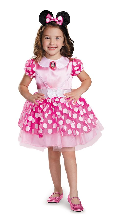 Pink Minnie Mouse Costume, Minnie Mouse Halloween Costume, Minnie Costume, Toddler Costumes Girl, Halloween Costume Toddler Girl, Toddler Girl Halloween, Minnie Mouse Costume, Minnie Mouse Halloween, Mouse Costume