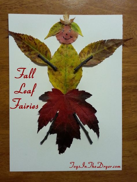 Fall Leaf Fairy Craft | Toys In The Dryer Leaf Fairy Craft, Fairy Activities, Camp Director, Leaf Fairy, Nest Ideas, Crafts Thanksgiving, Flower People, Fall Fairy, Craft Toys