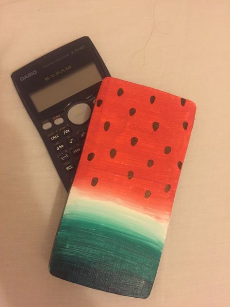 Painted Calculator Cover Ideas, Shark Drawing Easy, Calculator Design, Paint Calculator, Planets Art, Shadow Pictures, Cute Paintings, Art Phone Cases, Creative Painting