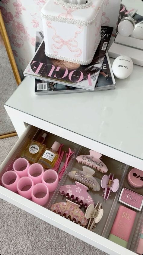 Check more at https://beautyfashionideas.com/makeup/11105/ Room Organization Bedroom, Uni Room, Glam Room, Girly Room, Cute Room Ideas, Dream Room Inspiration, Room Makeover Bedroom, Hair Rollers, Room Makeover Inspiration