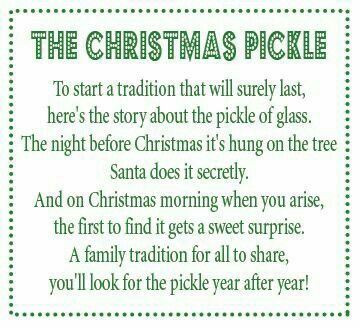 Pickle Ornament Tradition Printable, Christmas Pickle Printable, Christmas Picture Quotes, Christmas Pickle Tradition, Pickle Ornament, Christmas Pickle, Local Gifts, Christmas Tradition, St Nick