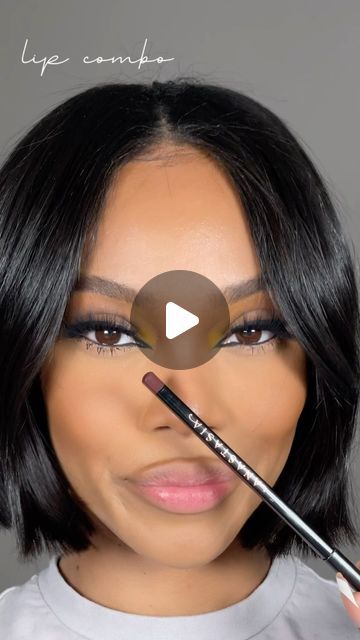 Brianna Giscombe on Instagram: "A quick little lip combo 
@anastasiabeverlyhills Lip Liner In Malt 
@nyxcosmetics gloss in Let’s Get Physical" Lip Gloss And Lip Liner Combo, Lip Liner And Gloss Combo, 90s Lip Combo, Good Lip Combos, Lip Combos For Black Women, Nyx Cosmetics, Lip Liner, Black Women, Lips