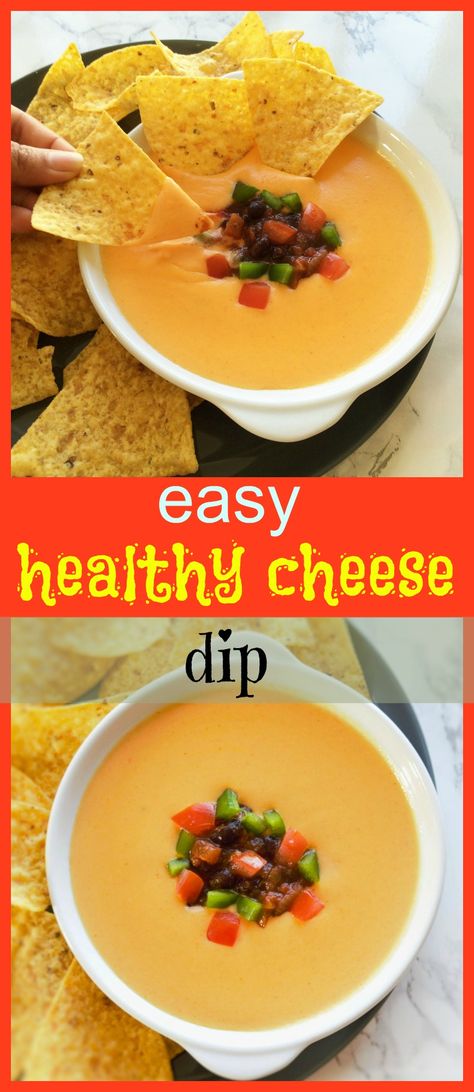 Healthy Nacho cheese sauce Healthy Nacho Cheese, Healthy Cheese Dip, Healthy Nacho, Craving Recipes, Easy Nacho Cheese, Nacho Cheese Dip, Nachos Cheese Recipe, Easy Delicious Dinner Recipes, Healthy Nachos