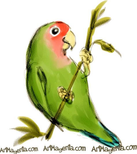 love birds pictures Arizona | Rosy-faced Lovebird sketch painting. Bird art drawing by illustrator ... Love Bird Painting, Love Bird Drawing, Lovebird Drawing, Love Birds Drawing, Lovebirds Art, Parrot Painting, Parrots Art, Nature Sketch, Deco Originale