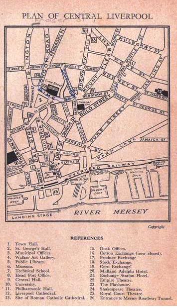 Liverpool City Walk in 1949 - www.old-liverpool.co.uk Old Liverpool, Liverpool Photos, Liverpool City Centre, Liverpool History, Liverpool Uk, Liverpool City, Uk Photos, City Centre, Old And New