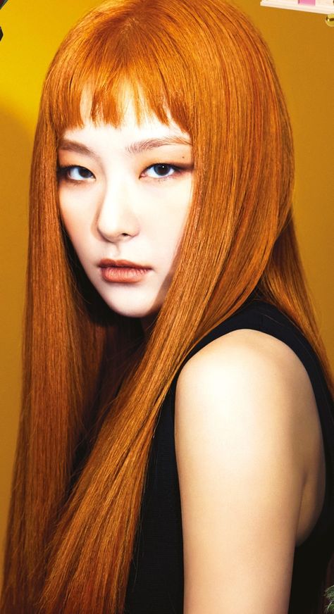 Seulgi Portrait, Seulgi Photoshoot, Seulgi Red Velvet, Kang Seul-gi, Red Velvet Seulgi, Pop Photos, Orange Hair, Girl Cakes, Girl Icons