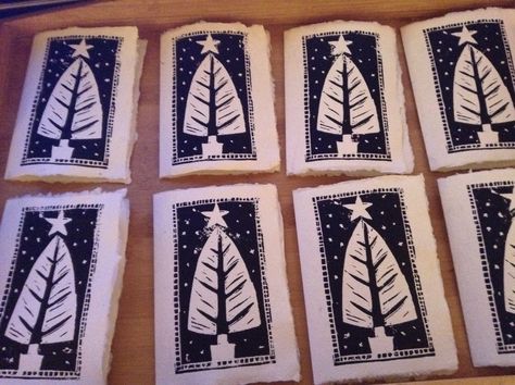 Christmas! Lino Christmas, Christmas Linocut, Lino Cuts, Lino Printing, Print Christmas Card, Linoleum Block Printing, Greeting Card Art, Linocut Printmaking, Hand Carved Stamps