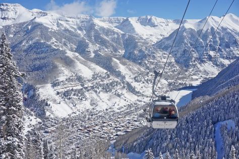 Why Telluride Keeps Being Named the Best U.S. Ski Town | Condé Nast Traveler Telluride Gondola, Mining Village, Telluride Ski Resort, Ski Pictures, Colorado Ski Resorts, Colorado Ski, Powder Skiing, Winter Skiing, Colorado Winter