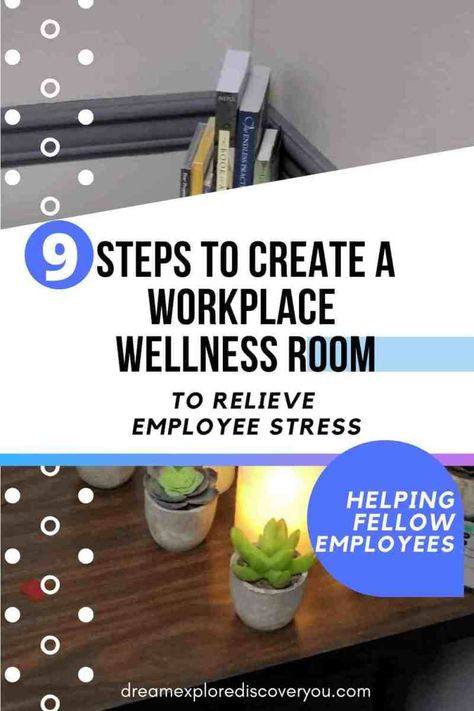 Work Wellness Room, Teacher Wellness Room, Wellness Activities For Workplace, Work Break Room Ideas, Wellness Room Workplace, Wellbeing Room, Relaxation Room Ideas, Break Room Decor, Workplace Wellbeing