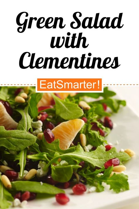 Clementine Salad Recipe, Clementine Salad, Salad Winter, Pomegranate Recipes, Pomegranate Salad, Recipe Simple, Winter Dinner, Eat Smart, Dinner Salads