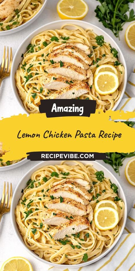 Craving a light yet filling meal? Our Lemon Chicken Pasta Recipe is the perfect blend of zesty goodness and protein-packed chicken. You’ll love how easy it is to whip up a healthy dinner that everyone will enjoy. Don’t forget to save this recipe for your next family feast! Creamy Lemon Chicken Pasta, Healthy Dinner Choices, Lemon Chicken Pasta, Creamy Lemon Chicken, Healthy Dinner Options, Quick Healthy Dinner, Gourmet Dinner, Refreshing Food, Savory Chicken