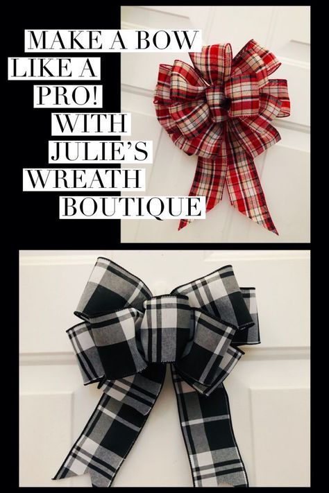 Charcuterie Wreath, Easy Bows, Bow Making Tutorials, Diy Wreath Bow, Easy Bow, Pro Bow, Christmas Bows Diy, Wreath Bows, Bow Diy