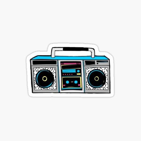 Millions of unique designs by independent artists. Find your thing. Radio 80, Radio Sticker, Box Radio, Radio Design, Sticker Design, Vinyl Sticker, Finding Yourself, Unique Designs, For Sale