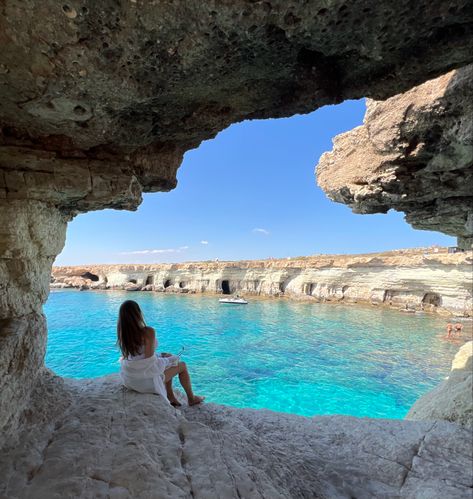 #cyprus #capegreco #seacaves #ayianapa #travel Cyprus Picture Ideas, Sea Caves Cyprus, Cyprus Instagram Pictures, Best Places In Cyprus, Cyprus Aesthetic, Protaras Cyprus, Cyprus Summer, Ayia Napa Cyprus, Cyprus Holiday