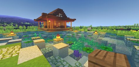 Minecraft Japanese tea house Minecraft Tea House, Japanese Tea House Interior, Tea House Interior, Japanese Tea Table, Minecraft Japanese, Japanese Tea House, Minecraft Medieval, Minecraft Inspo, Japanese Tea