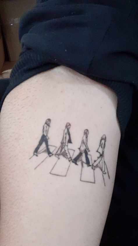 Abbey Road Tattoo, Road Tattoos, Road Tattoo, Abby Road, Abbey Road, Geometric Tattoo, Piercings, Road, Tattoos