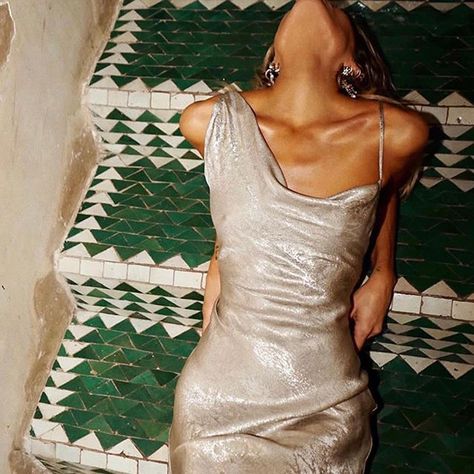 Our Fashion Ed’s Spring/Summer Little Black Book | sheerluxe.com Rat And Boa Dress, Long Silver Dress, Rat And Boa, Tumblr Outfits, Metallic Dress, Silver Dress, The Fashion, Nice Dresses, Designer Dresses