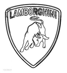 Dibujo de Lamborghini para colorear - Páginas para imprimir gratis Logo Coloring Pages, Desain Merek, Car Symbols, Lamborghini Logo, Aventador Lamborghini, Car Brands Logos, Lamborghini Lamborghini, Book Logo, Lamborghini Veneno