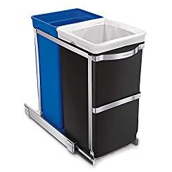 Indoor Recycling Bins, Pull Out Trash Cans, Pull Out Bin, Recycle Cans, Waste Container, Kitchen Cabinet Pulls, Kitchen Waste, Kitchen Trash Cans, Trash Bins