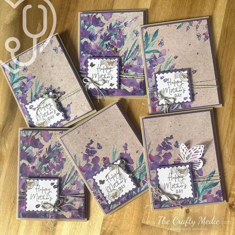 Lavender Bundle, Lavender Stamp, Painted Lavender, Designer Paper Cards, Nature Card, Card Crafting, Paper Butterfly, At The Store, Fancy Fold Cards