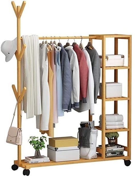 Wooden clothes drying rack