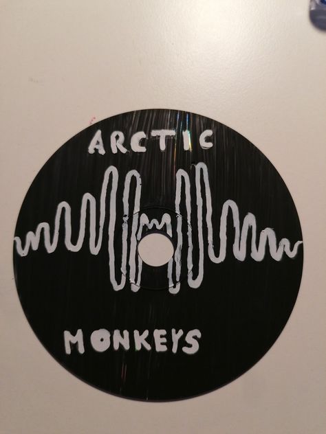 Painted Cds, Cd Art, Artic Monkeys, Arctic Monkeys, Monkeys, Cd, Canvas Painting, Company Logo, Tech Company Logos