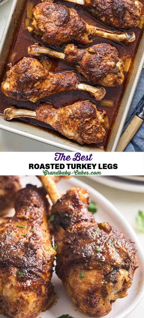 Turkey Drumstick Recipes, Oven Roasted Turkey Drumsticks, Roasting Turkey Legs In Oven, Roasted Turkey Drumsticks, Roast Turkey Legs Recipes, How To Roast Turkey Legs In Oven, Oven Baked Turkey Drumsticks, Oven Roasted Turkey Leg Recipes, Oven Turkey Leg Recipes