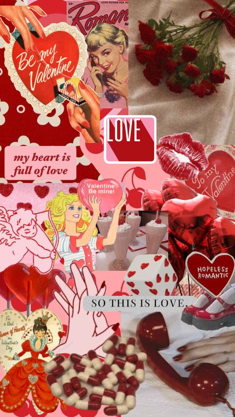 #valentinesday #valentinesaesthetic #red #pink Heart Month Ideas, Touch Aesthetic, American Wallpaper, February Wallpaper, Valentines Wallpaper Iphone, Galentines Party, Dream Aesthetic, Valentine Theme, Phone Aesthetic