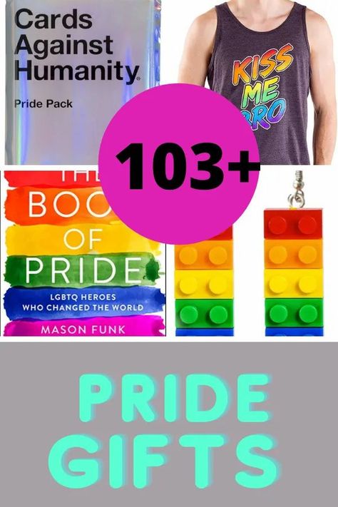 103 + PRIDE Gifts and Decorations — Thrifty Mommas Tips  #pride #gay #LGBTQ #teens #parenting #books #fashion #decor Queer Gift Ideas, Lgbtq Stickers, Name Flag, Snapchat Tiktok, Pride Party, Gay Gifts, Celebrating Diversity, Rainbow Garden, Books Fashion