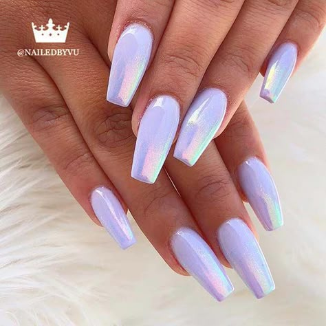 Unicorn Chrome Nails. #nailart #nails #naildesigns #nailartdesigns #fashion #style #girl #womensfashion #mattenails #unicorn #chromenails #nailscoffin Pretty Nail Colors, Stylish Nails Designs, White Acrylic Nails, Summer Acrylic Nails, Marble Nails, Dream Nails, Coffin Nails Designs, Pretty Acrylic Nails, Nail Arts