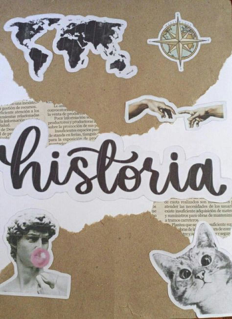 History Project Cover Page Ideas Aesthetic, History Aesthetic Cover Page, History Journal Ideas, Vintage Scrapbook Cover, History Cover Page Ideas, History Cover Page, Vintage Journal Cover, History Book Cover, Cover Page For Project