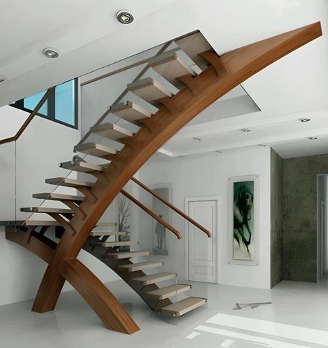 Crazy Stairs, سلالم حلزونية, Stair Design Architecture, Vstupná Hala, Rustic Stairs, Contemporary Stairs, Staircase Design Modern, Escalier Design, Glass Stairs