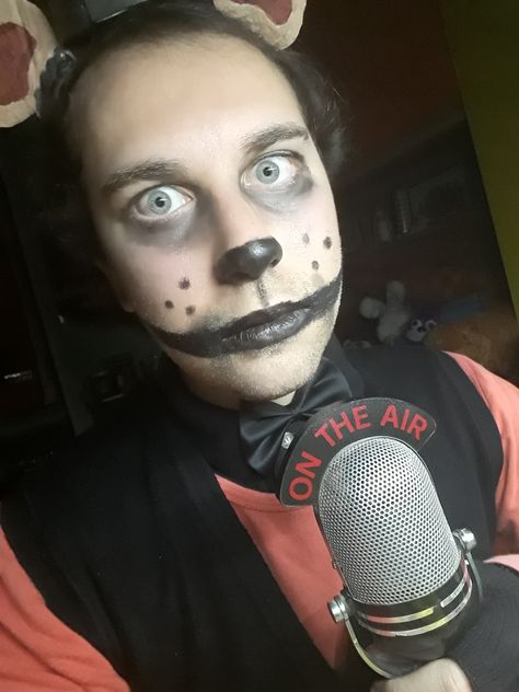 My new Human Freddy Fazbear Cosplay 🎙 Human Freddy Fazbear, Freddy Fazbear Makeup, Freddy Fazbear Cosplay, Freddy Costume, Fnaf Cosplays, Spongebob Coloring, Fall Coloring Pages, Freddy Fazbear, Costume Collection