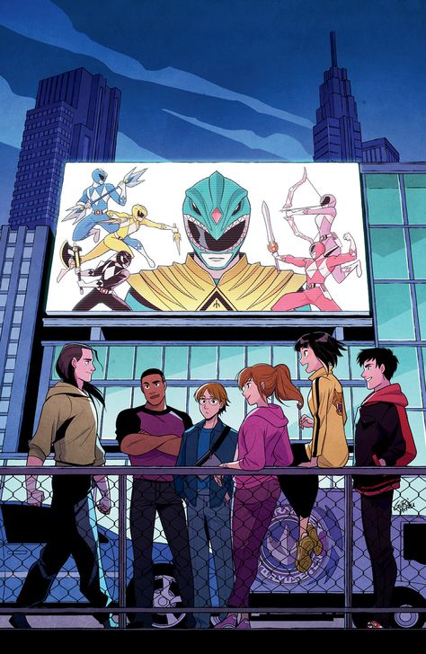 Mighty Morphin Power Rangers by Gurihiru Fantasy Vibes, Power Rangers Comic, New Power Rangers, Power Rangers Fan Art, All Power Rangers, Boom Studios, Power Rangers Art, Go Go Power Rangers, Green Ranger