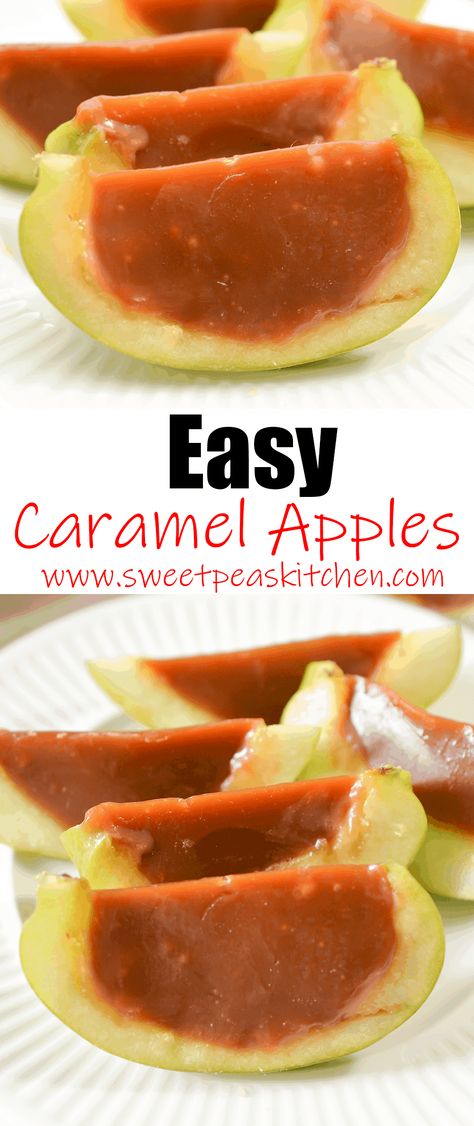 Easy Caramel Apples Carmel Apple Recipe, Easy Caramel Apples, Caramel Apple Treats, Carmel Recipe, Apple Bites Recipe, Caramel Apple Bites, Apple Dessert Recipes Easy, Caramel Apple Slices, Gourmet Caramel Apples