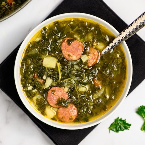 Portuguese Kale Soup Recipes, Portuguese Soup Recipes, Portugese Kale Soup, Soup Recipes Kale, Kale Soup Vegan, Verde Soup, Portuguese Kale Soup, Portuguese Soup, Recipes Kale