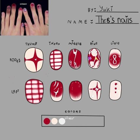 #kpop #svt #seventeen #nails #art #the8 Minghao Nails Design, The Rose Nails Kpop, Taehyung Nails Design, K Pop Nails Seventeen, Seventeen Makeup Ideas, Seventeen Inspired Nails Kpop, Carat Nails Seventeen, Seventeen Kpop Nails, Hoshi Nails