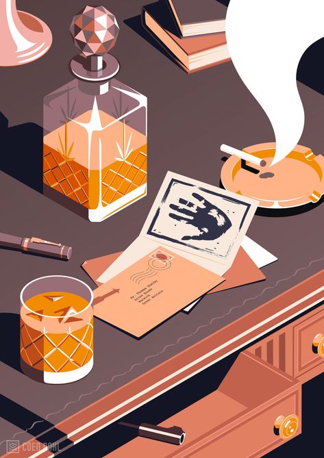 Cocktails - Making Pictures Peaky Blinders Illustration, Coen Pohl, Illustration Ads, Easy Digital Art, Drinks Illustration, Digital Art Programs, Food Illustration Design, Drink Making, Ad Illustration