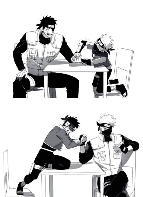 Top Kakashi X Bottom Obito, Kakashi And Obito Fanart, Obito X Kakashi Fanart, Kakashi And Naruto Cute, Naruto X Obito, Obikaka Fanarts, Obito X Naruto, Obito And Naruto, Naruto And Obito