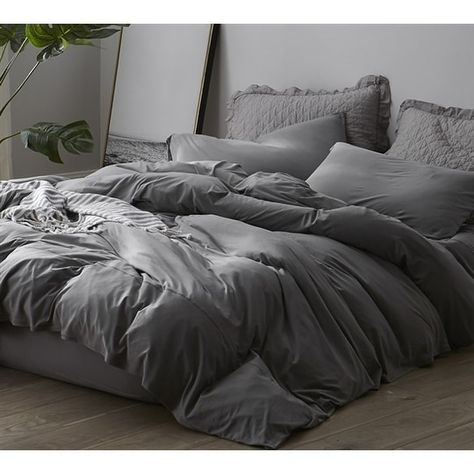 Dark Grey Duvet Covers, Dorm Room Comforters, Murphy Bed Ikea, College Bedding, Dorm Room Bedding, Grey Sheets, Bedding Sets Grey, Grey Duvet, Gray Duvet Cover