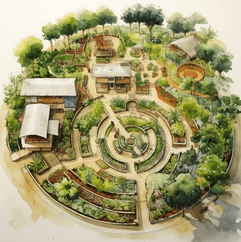 Landscape Design Apps for Permaculture Designers in 2023  5 Permaculture Garden Design, Garden Design Software, Permaculture Garden, Eco Village, Family Compound, Permaculture Gardening, Permaculture Design, Casas The Sims 4, Farm Design