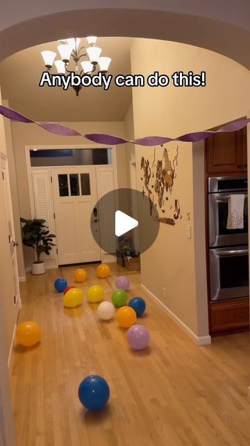 Keisha Franklin on Instagram: "Mom hack for birthday parties! 

#momhack #momsofinstagram #momhacks101 #birthday #partyideas #birthdaypartyideas #partyhack #momlife #momblogger #lifehack" Easy Decorations For Birthday, Birthday Easy Decorations, How To Hang Pinata Without Tree, Birthday Hacks Decoration, Kids Birthday Morning Surprise Wake Up, 52 Birthday Party Ideas, 30th Birthday Diy Decorations, Birthday Hallway Decorations, Diy Simple Birthday Decorations