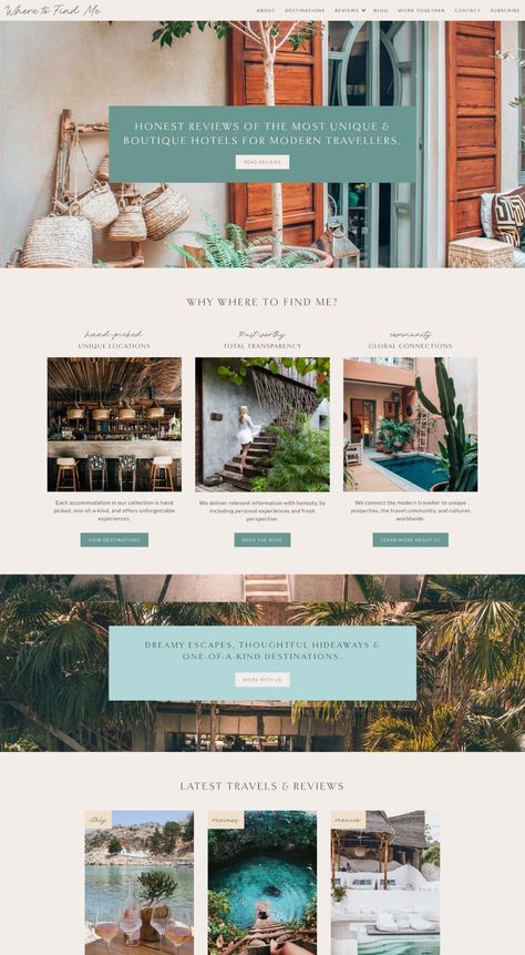 Travel Blog Design Inspiration, Travel Blog Website Design Inspiration, Travel Website Inspiration, Travel Blog Web Design, Wood Website Design, Website Design Inspiration Colorful, Travel Blog Color Palette, Travel Blog Branding, Travel Email Design