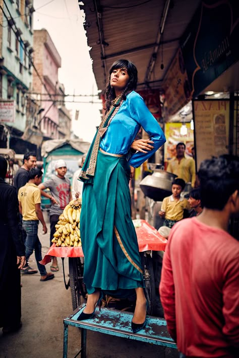 Street Style India, Street Photography Model, Street Fashion Photoshoot, India Street, Beautiful Scenery Photography, Indian Photography, Fashion Campaigns, Photography Magazine Cover, Fashion Photography Poses